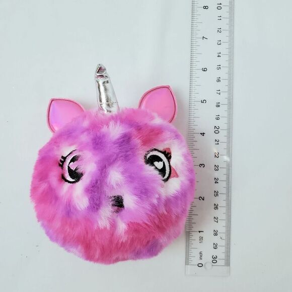 Unikitty Puff Keychain Backpack cat Unicorn heart eye - Picture 5 of 5